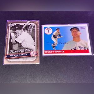 Mickey Mantle cards (2) 2005-2006